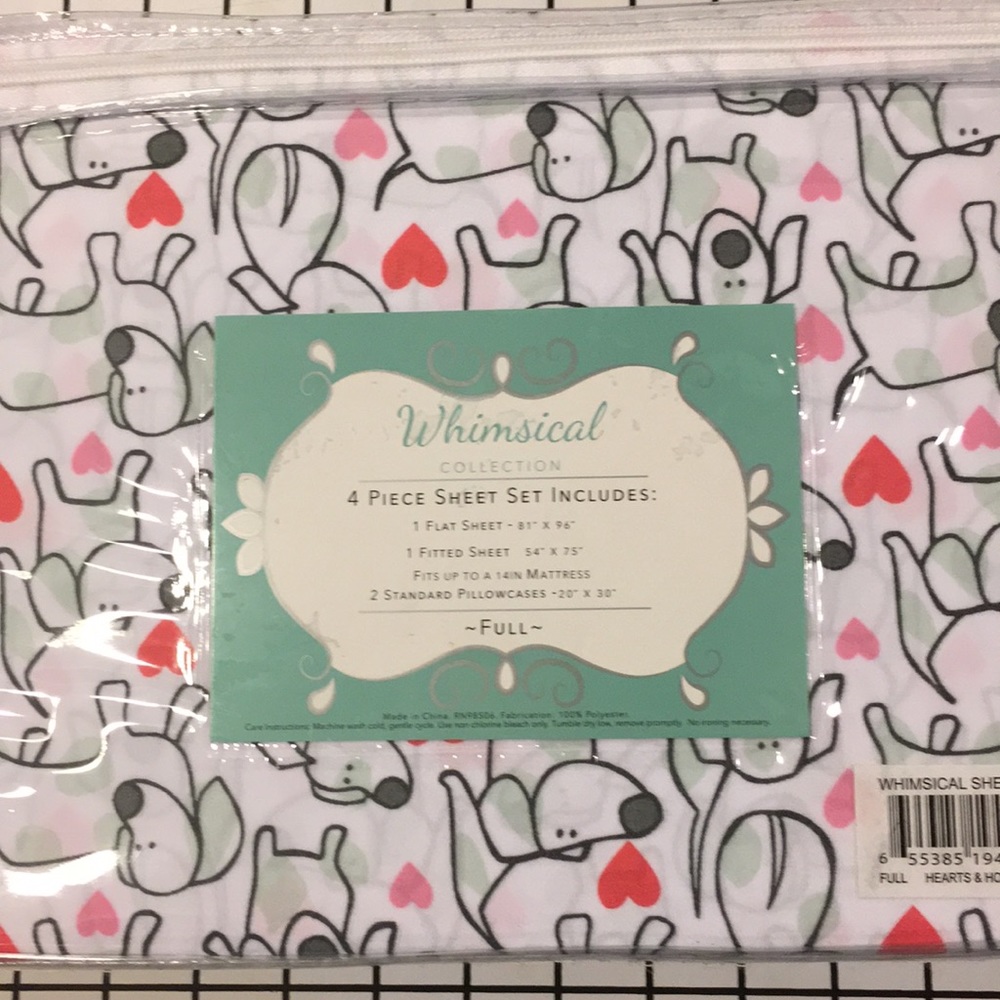 COPY - Full sheet set NWT dog theme